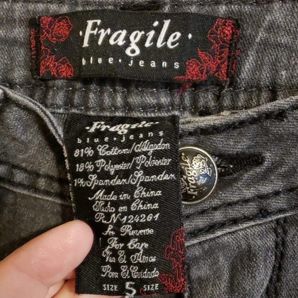Fragile skinny Jeans grey wash - Picture 3 of 6